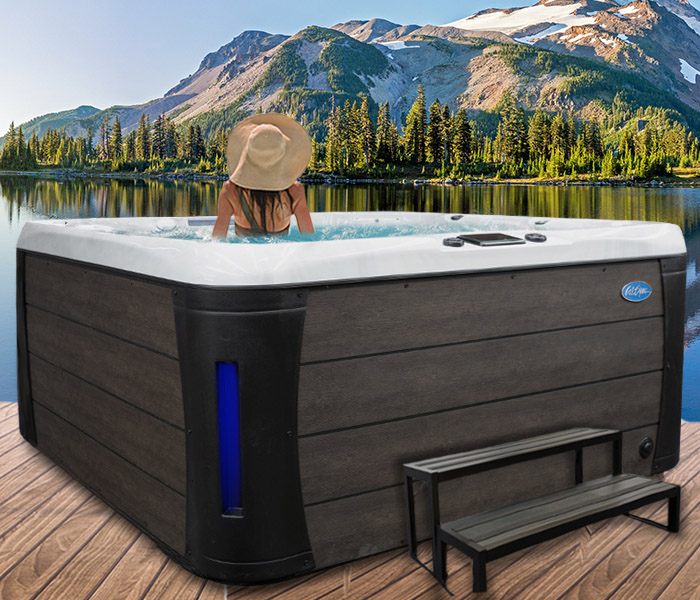 Calspas hot tub being used in a family setting - hot tubs spas for sale Vancouver